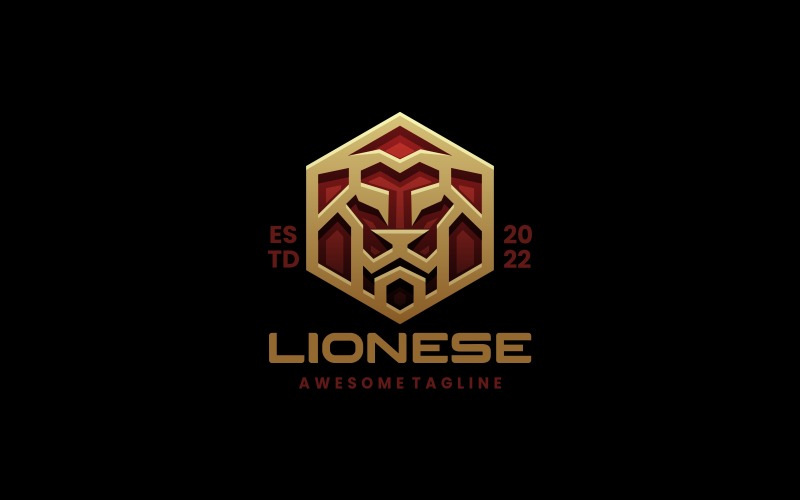 Lion Line Luxury Logo Style Logo Template