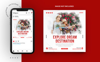 Travel And Tour Social Media Post Banner Template