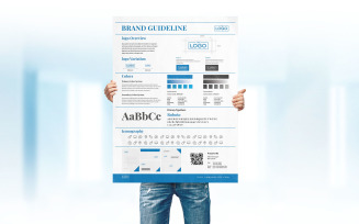 A3 Brand Guideline poster Design