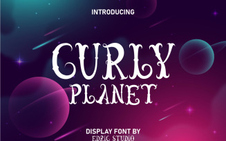 Curly Planet Decorative Font