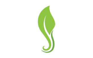 Leaf Green Logo Vector Nature Elements V10