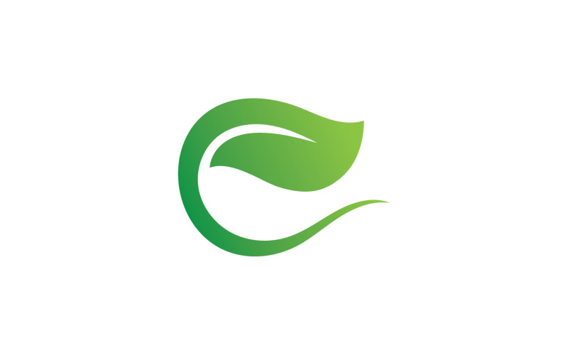 Leaf Green Logo Vector Nature Elements V20 Logo Template
