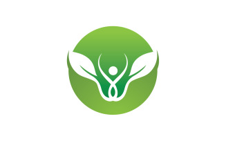 Leaf Green Logo Vector Nature Elements V22
