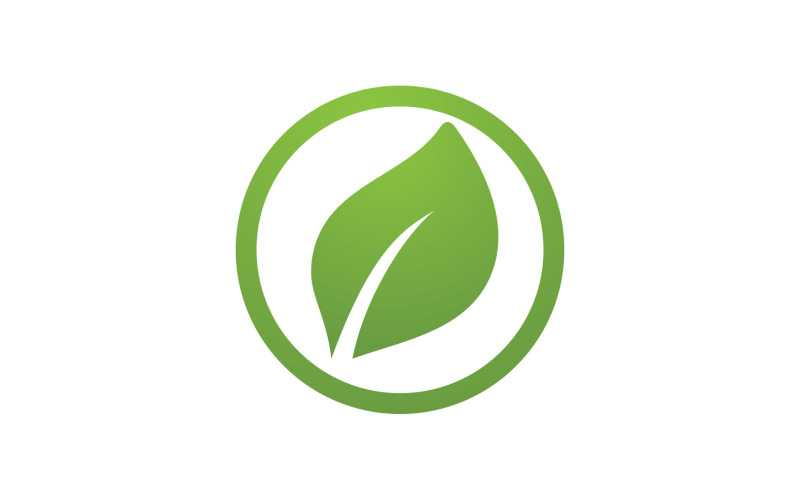 Leaf Green Logo Vector Nature Elements V24 Logo Template
