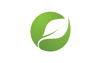 Leaf Green Logo Vector Nature Elements V25