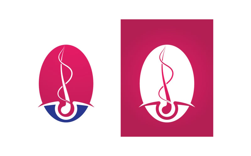 Hair Care Logo And Symbol Vector V12 Logo Template