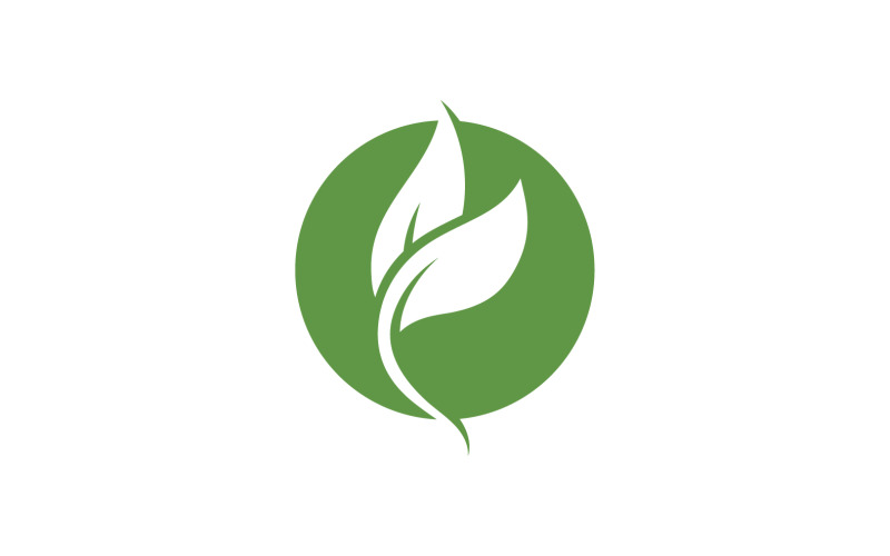Leaf Green Logo Vector Nature Elements V31 Logo Template