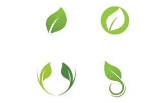 Leaf Green Logo Vector Nature Elements V42