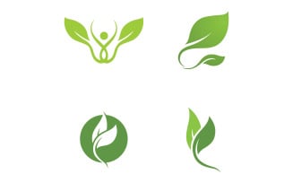 Leaf Green Logo Vector Nature Elements V43