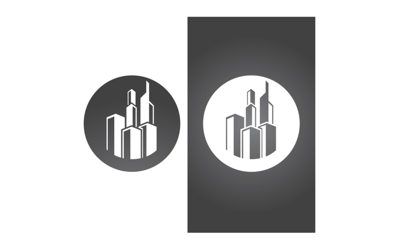 Modern City Building Home Logo Vector V18 Logo Template
