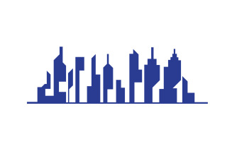 Modern City Building Home Logo Vector V9