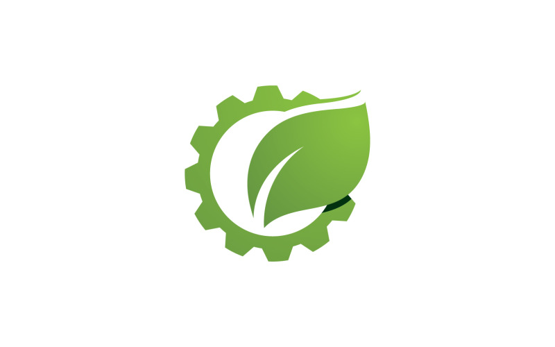 Eco Leaf Green Energy Logo Vector V10 Logo Template