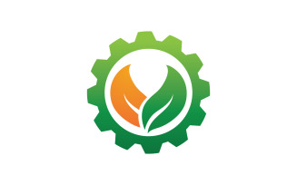 Eco Leaf Green Energy Logo Vector V13