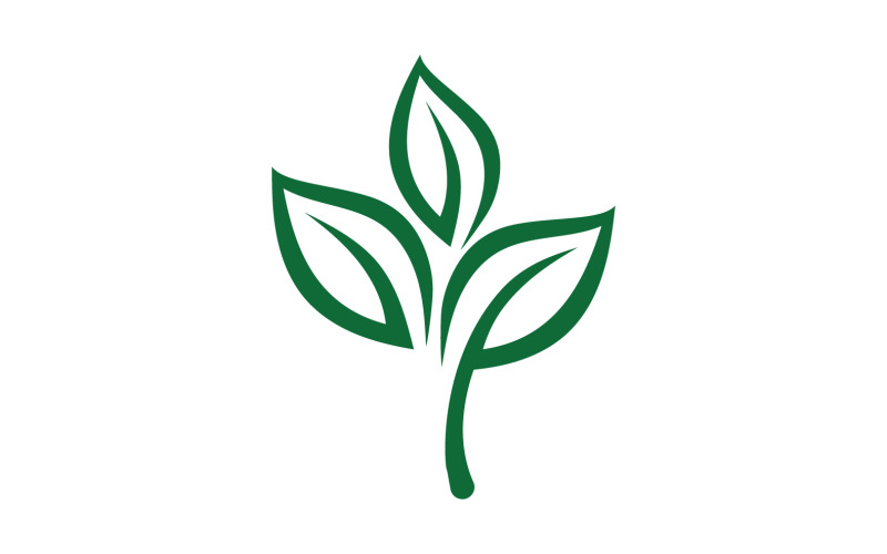 Eco Leaf Green Energy Logo Vector V23 Logo Template