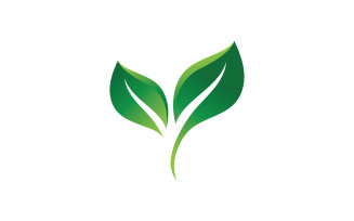 Eco Leaf Green Energy Logo Vector V28