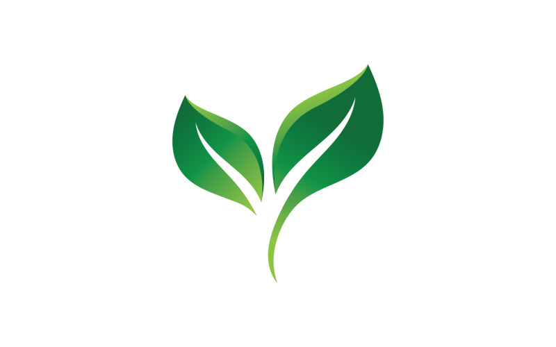 Eco Leaf Green Energy Logo Vector V28 Logo Template
