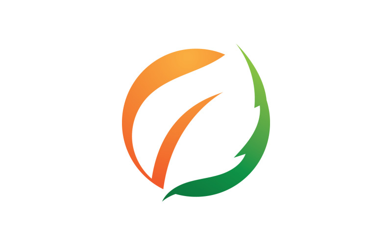 Eco Leaf Green Energy Logo Vector V2 Logo Template