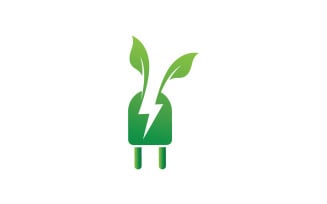 Eco Leaf Green Energy Logo Vector V3