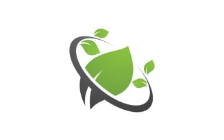 Eco Leaf Green Energy Logo Vector V4