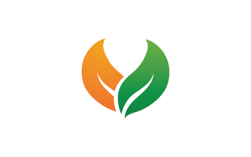 Eco Leaf Green Energy Logo Vector V7 Logo Template