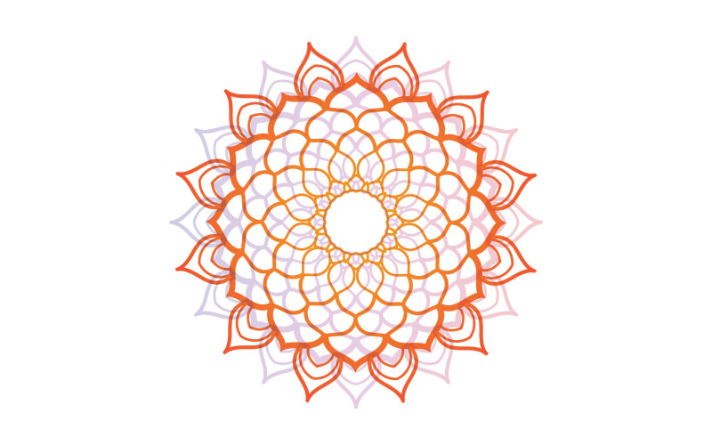 Mandala Flower Vector Elements Design V1 Logo Template