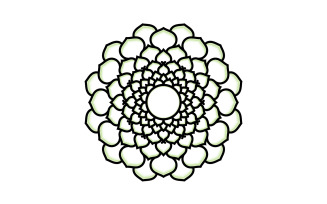 Mandala Flower Vector Elements Design V6