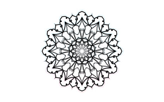 Mandala Flower Vector Elements Design V7