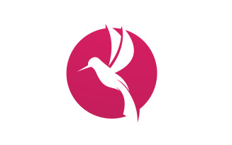 Bummingbird Fly Animal Logo Vector V2