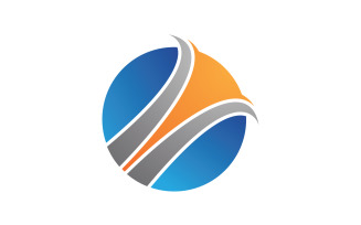 Business Finance Logo Vector Symbol V6