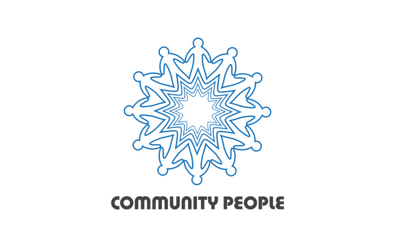 Creative People Team Group Community Logo V11 Logo Template