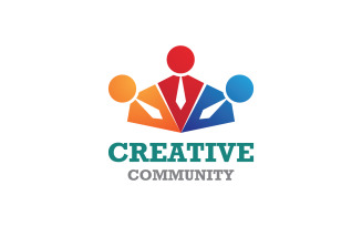 Creative People Team Group Community Logo V12