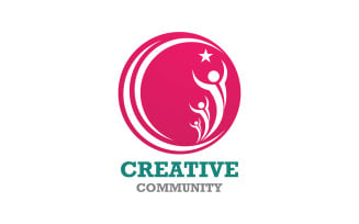 Creative People Team Group Community Logo V15