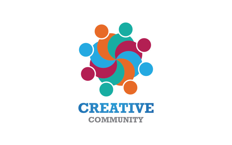 Creative People Team Group Community Logo V16 Logo Template