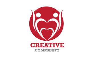 Creative People Team Group Community Logo V18