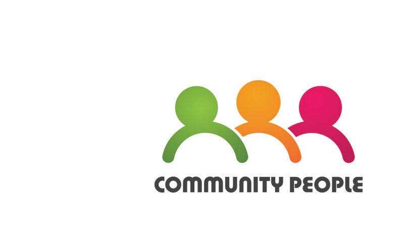 Creative People Team Group Community Logo V19 Logo Template