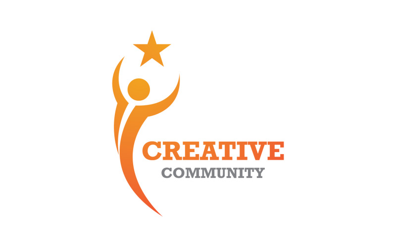 Creative People Team Group Community Logo V1 Logo Template