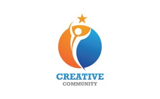 Creative People Team Group Community Logo V23