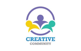 Creative People Team Group Community Logo V26