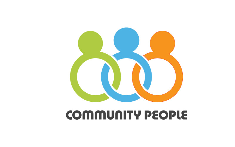 Creative People Team Group Community Logo V28 Logo Template