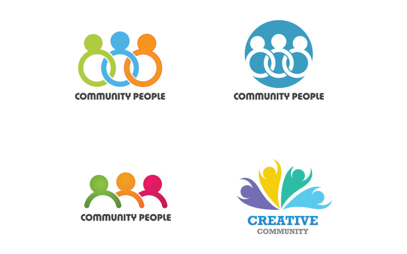 Creative People Team Group Community Logo V29 Logo Template