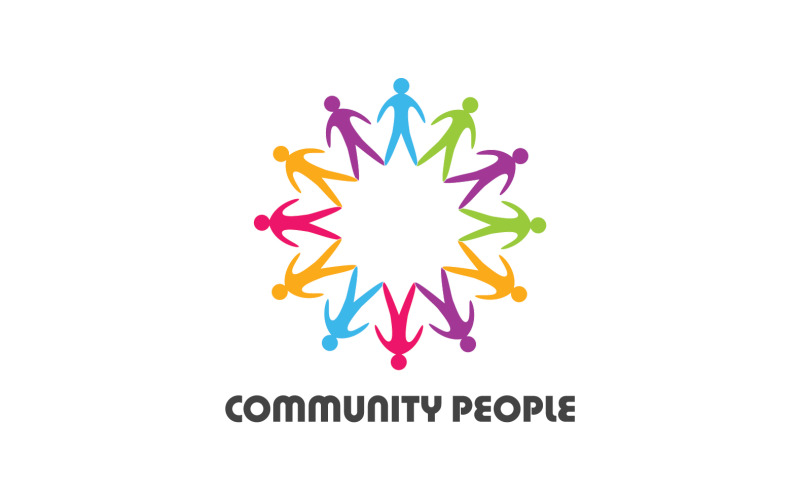 Creative People Team Group Community Logo V2 Logo Template