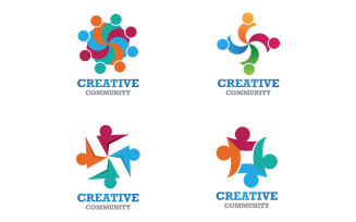 Creative People Team Group Community Logo V31