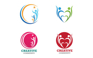 Creative People Team Group Community Logo V33