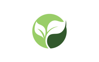 Eco Leaf Green Energy Logo Vector V30