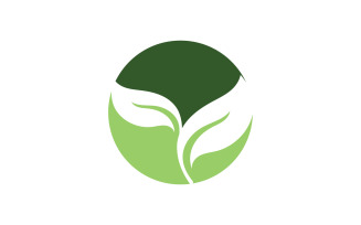 Eco Leaf Green Energy Logo Vector V35