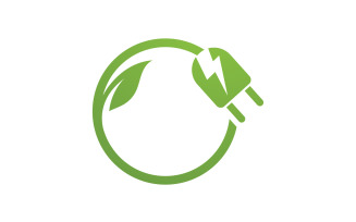 Eco Leaf Green Energy Logo Vector V39