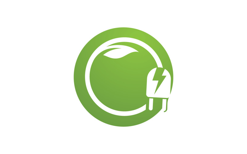 Eco Leaf Green Energy Logo Vector V40 Logo Template
