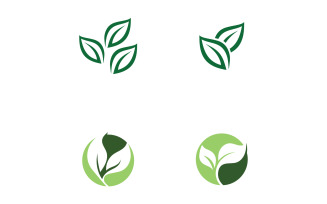 Eco Leaf Green Energy Logo Vector V44