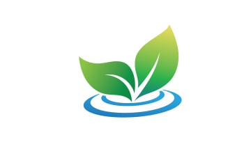 Leaf Eco Green Nature Logo Vector V22