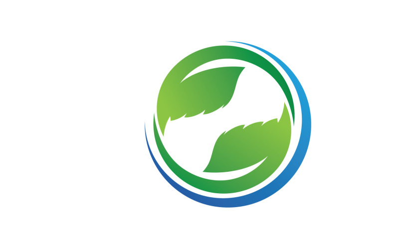 Leaf Eco Green Nature Logo Vector V23 Logo Template